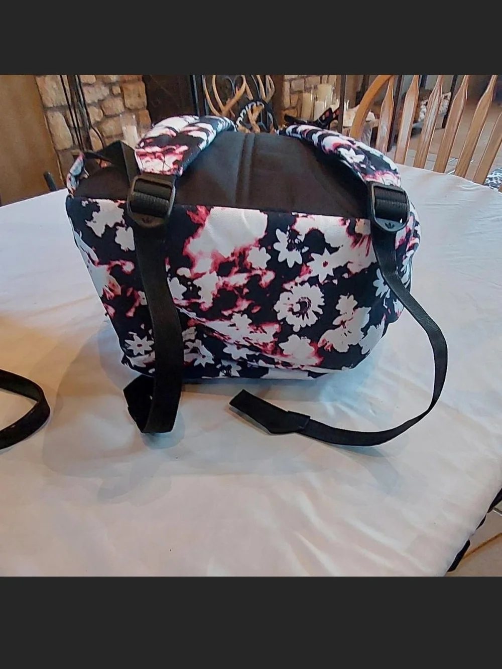 adidas Originals Trefoil 2.0 Pink Floral Backpack - Like New